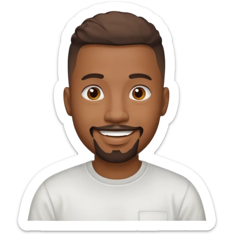 Turn the Photo of the big black dude on the end of the bed into an emoji sticker
