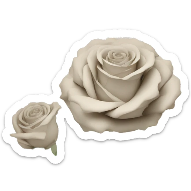 Shakespeare Roses flowers, Shakespeare made of newspaper cuttings, roses flowers sticker