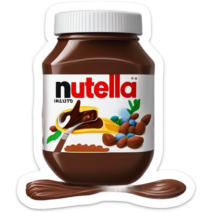 Nuttela pasta sticker
