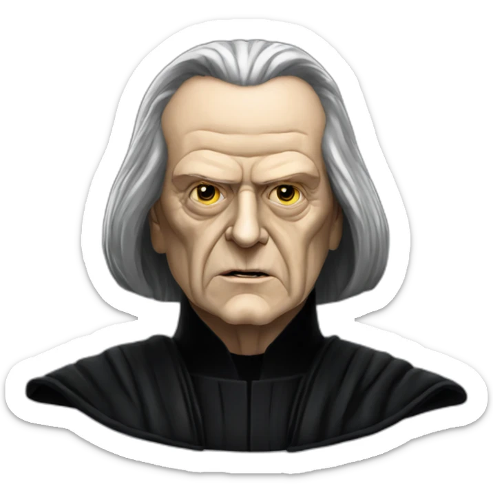 Emperor Shiev Palpatine (black robe) Star Wars The return of the jedi sticker