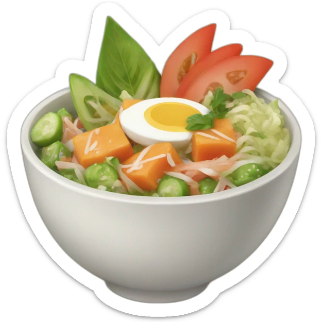 poke bowl sticker