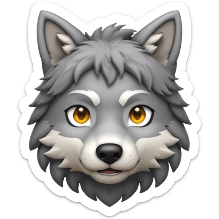 Minecraft wolf emoji for discord with a hand petting the dog on the top of its head sticker