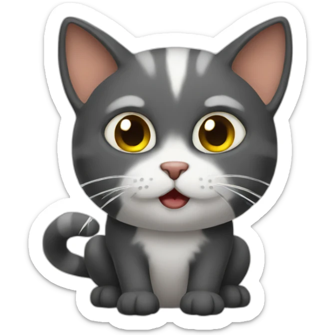 Fart cat sticker