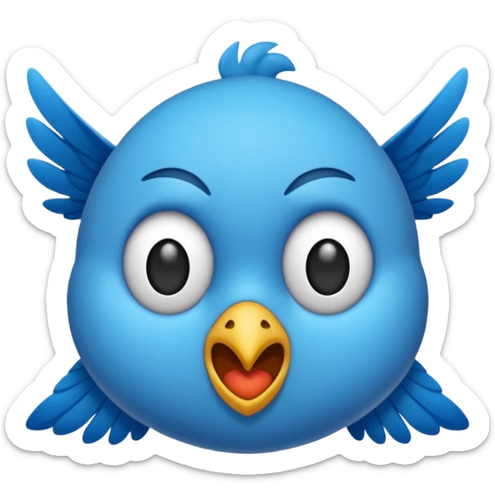 Bisa buat emote kupu-kupu versi warna biru ga? Tolong buatin dong..( 🦋) yang ini, versi birunya  sticker