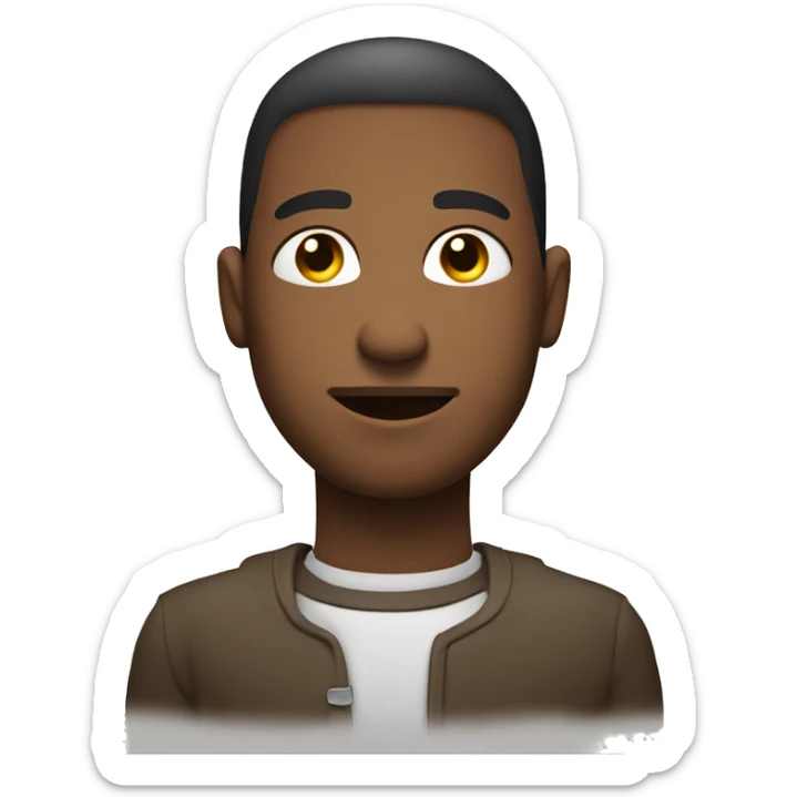 An American person with his right hand on his chest. Symbolizing Kingdom of God within you. sticker