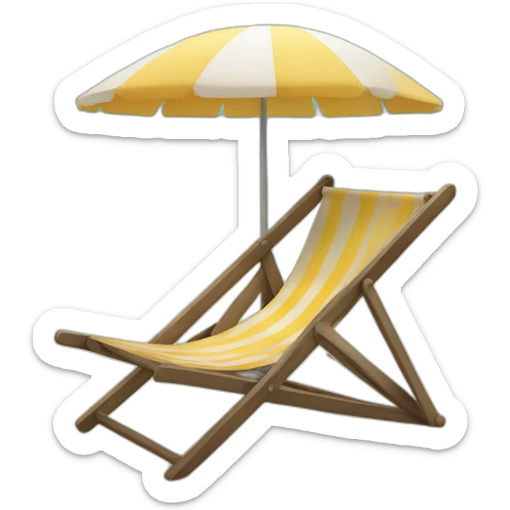Beach chair sticker