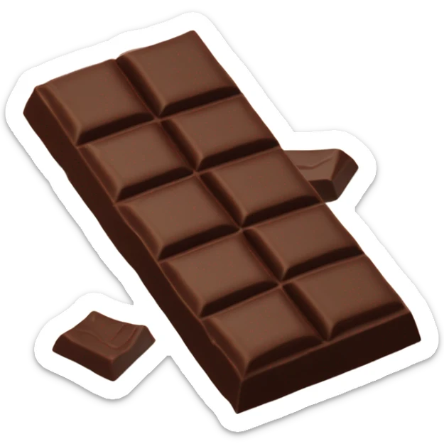chocolate sticker