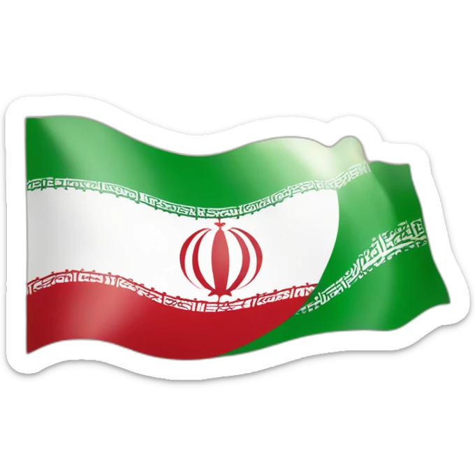 The flag of Iran is the Lion and the Sun sticker