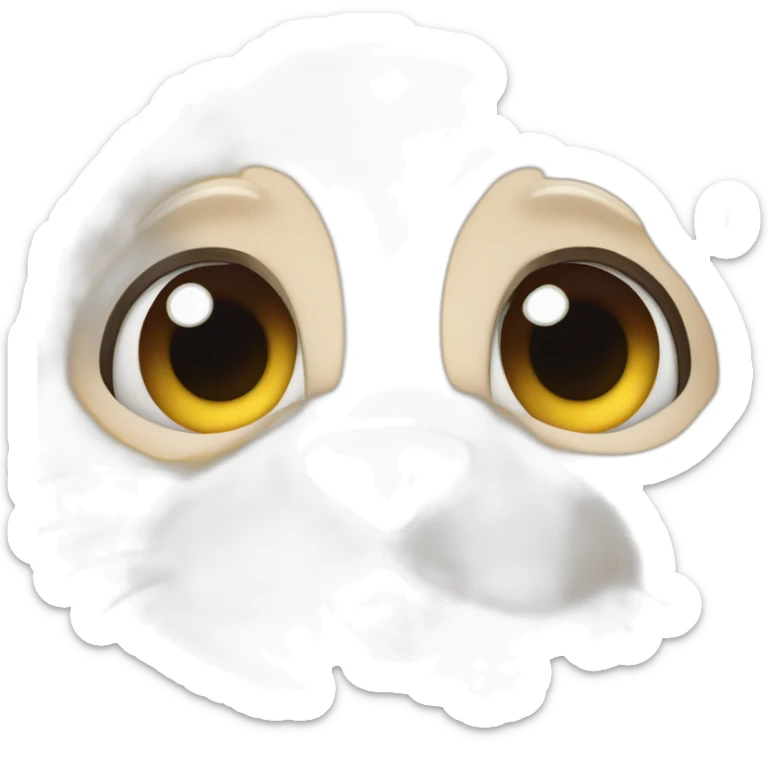 Emoji qui tire la langue et qui a les yeux coeur sticker