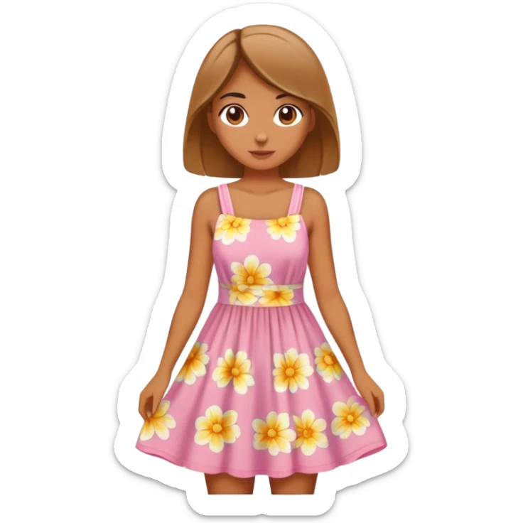 Summer girl sticker