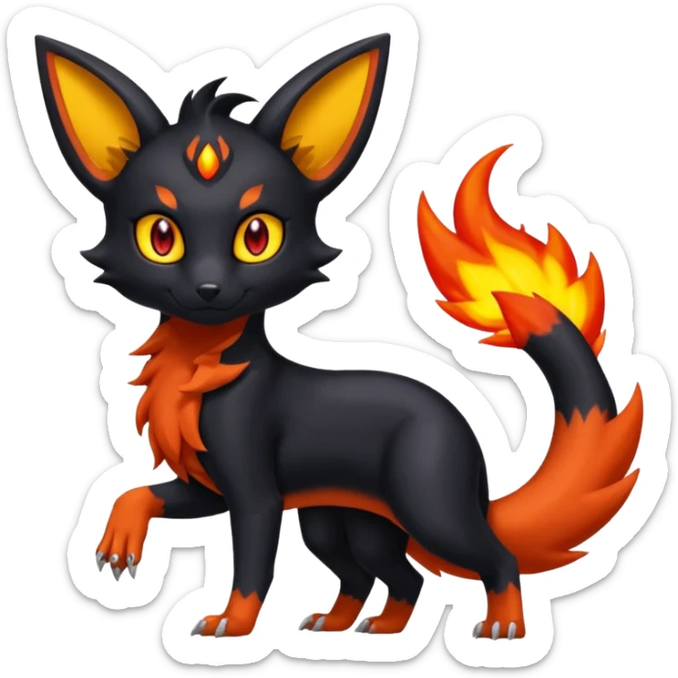 
Umbreon-Torracat-
Salandit-Fennekin-Fakémon-Digimon-fusion (full body) sticker