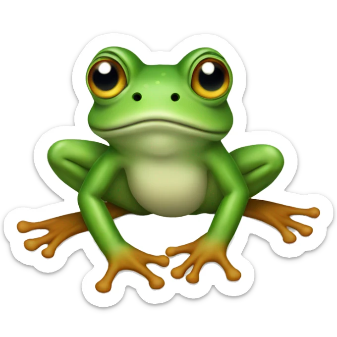 Frog sticker