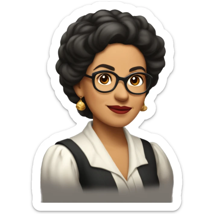 Lola Rodríguez de Tió was the first Puerto Rican-born woman poet to establish herself a reputation as a great poet throughout all of Latin America sticker