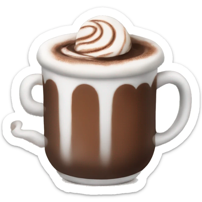 hot chocolate sticker