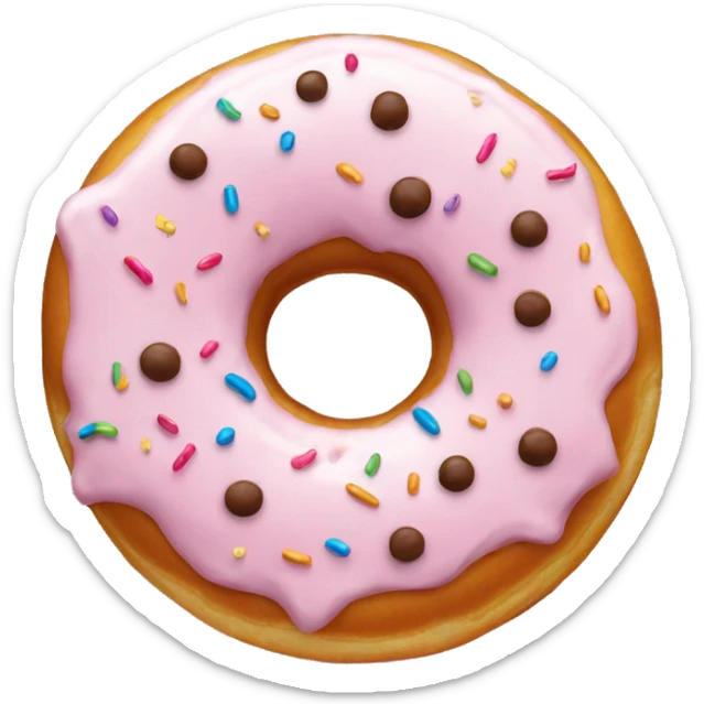 creamy donut  sticker