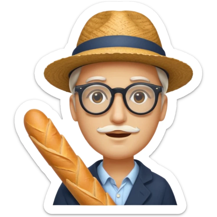 Un humain homme avec un chapeau  et des sunglasse et une baguette magique sticker