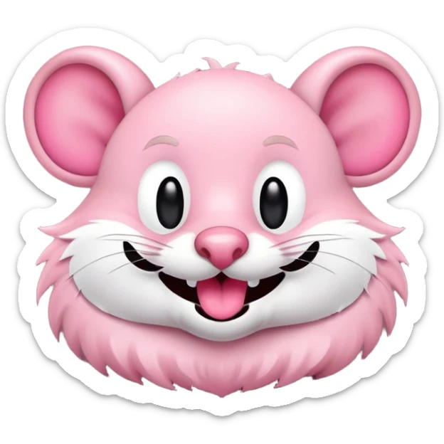Crea una imagen de un ratón 🐭como ese riéndose como aquí 🤣 donde aparezcan las lágrimas de risa. sticker