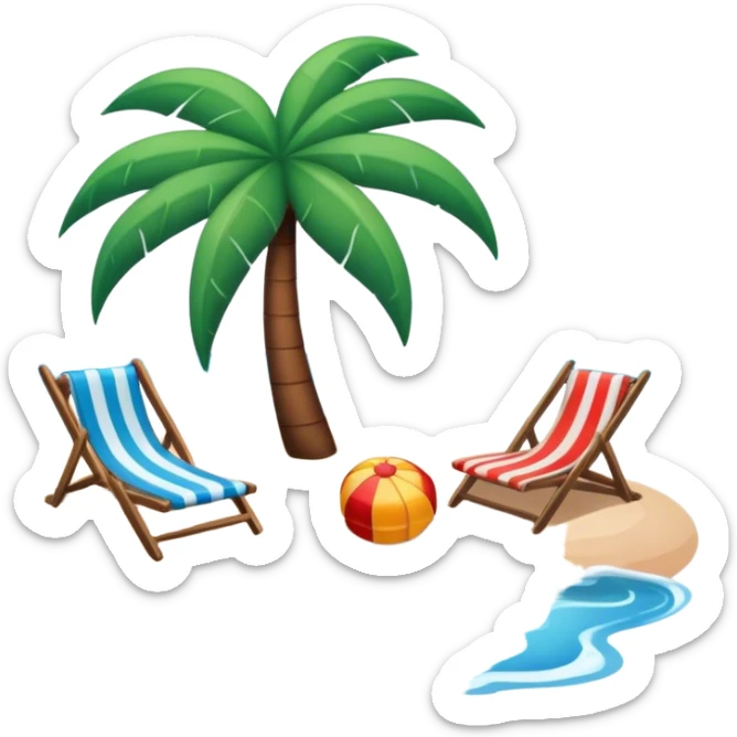 Beach sticker