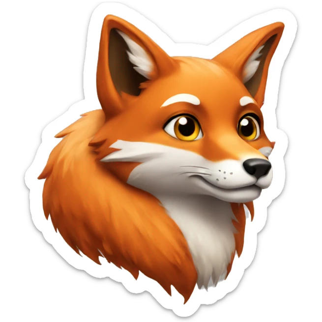 Fox sticker