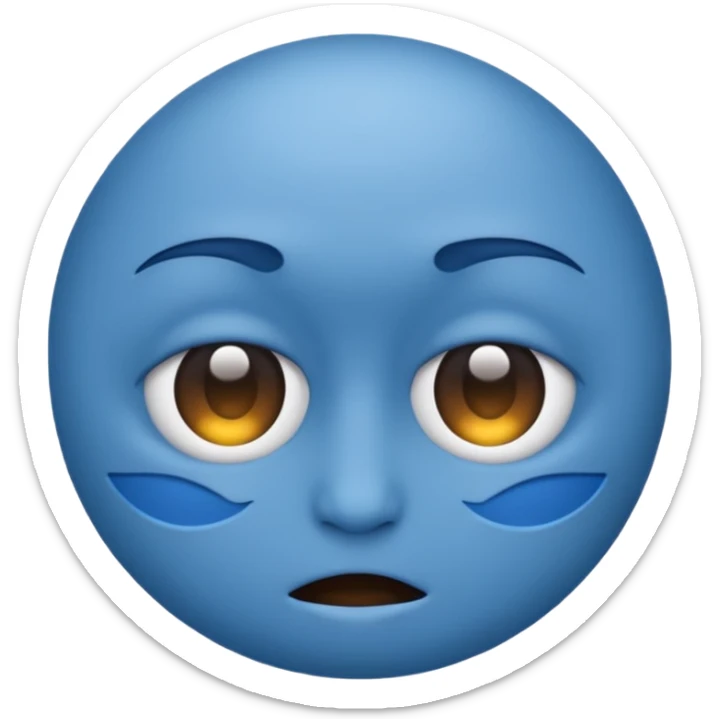 world emoji in eye emoji sticker