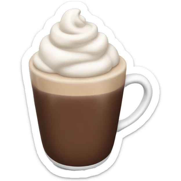 Hot chocolate sticker