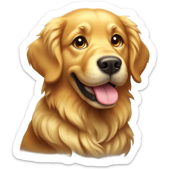 Golden retriever sticker