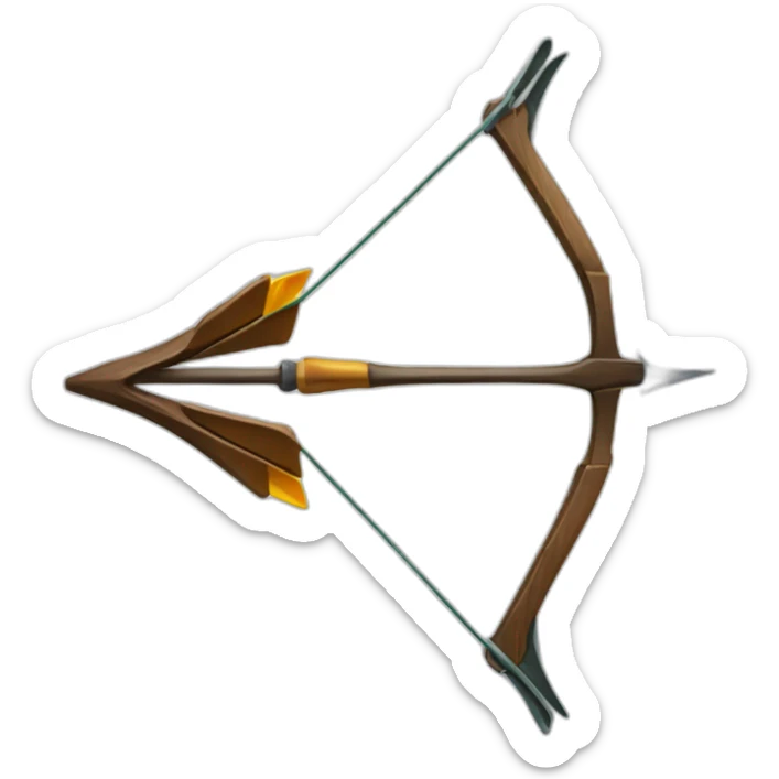 bow arrow sticker