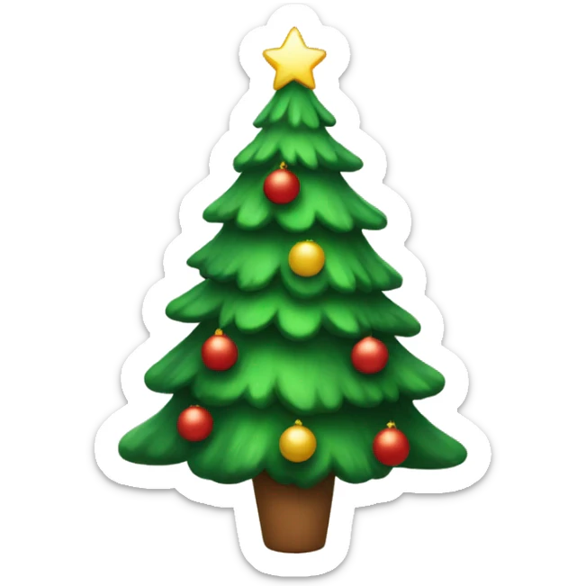 christmas tree sticker