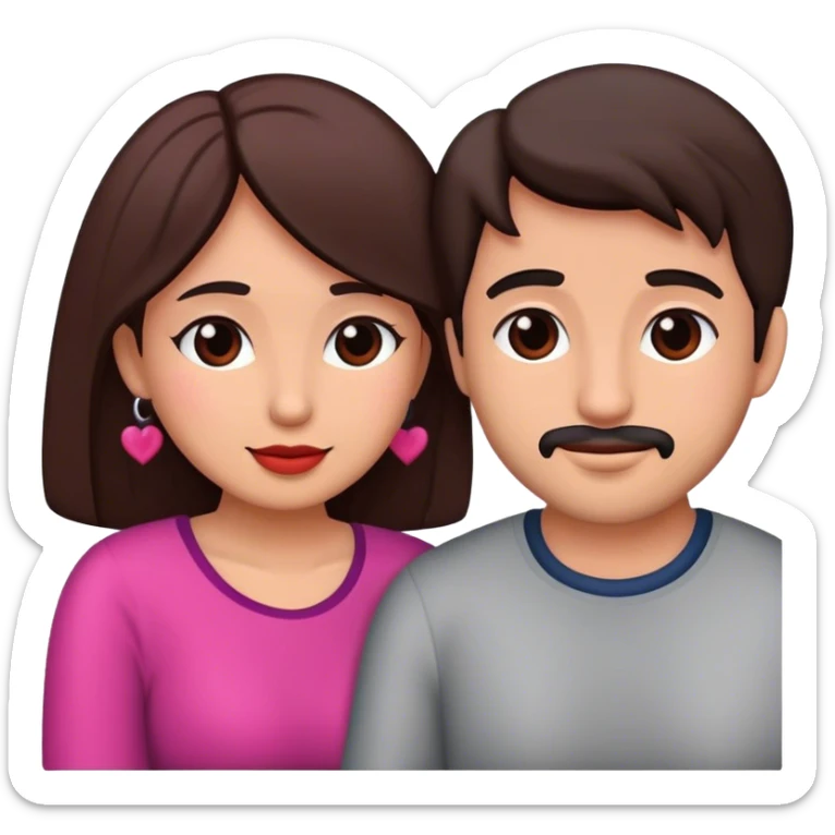 pareja latina de hombre y mujer enamorados sticker