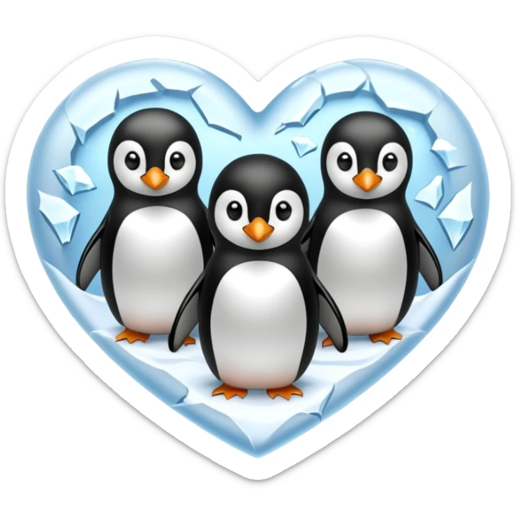 Susunkan aku emoji yang ada di game whiteout survival menjadi sebuah gambar love sticker