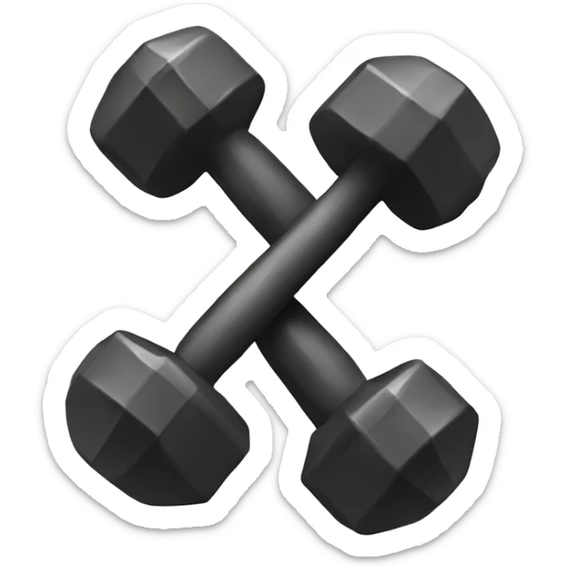 dumbbell sticker