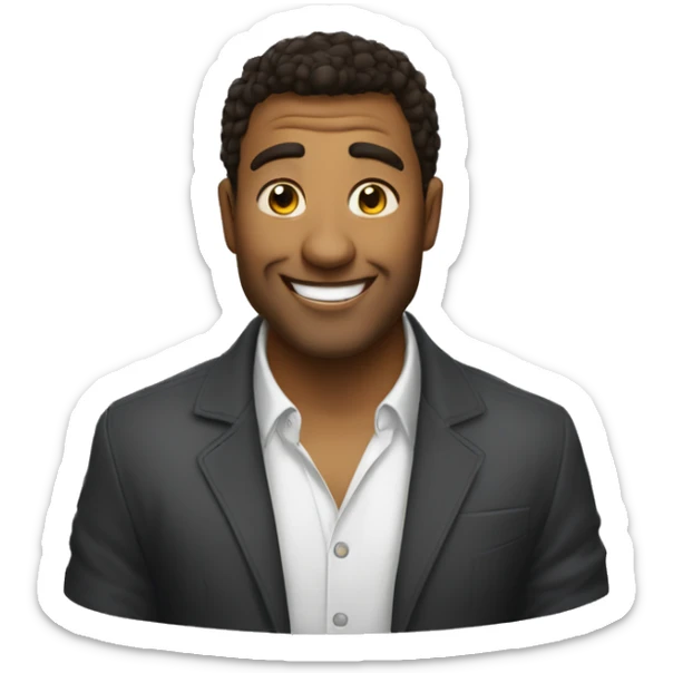 Angello la debrouille qui fait un sourire provoquateur sticker