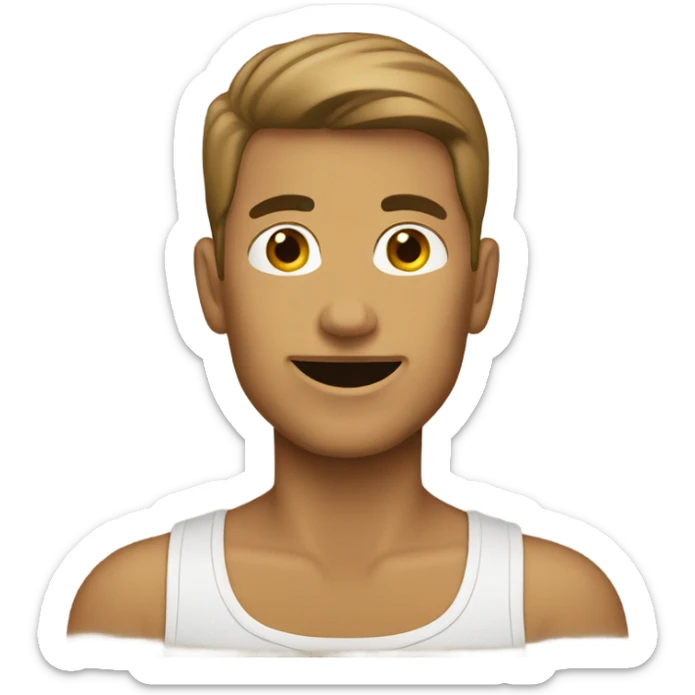 Tan coffee mug sticker