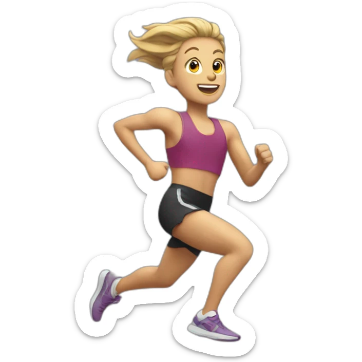 running sticker