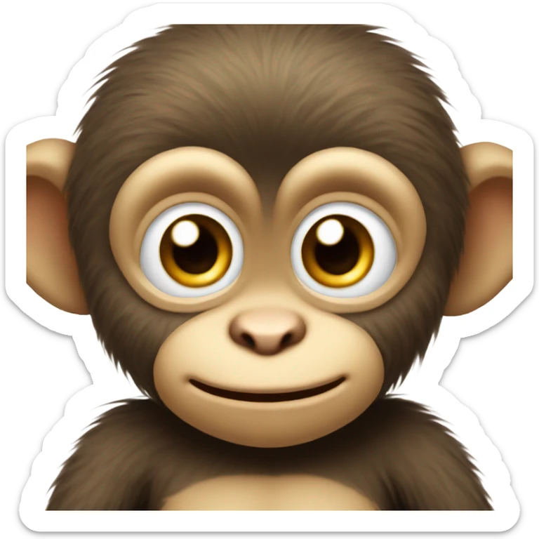 Monkey baby sticker
