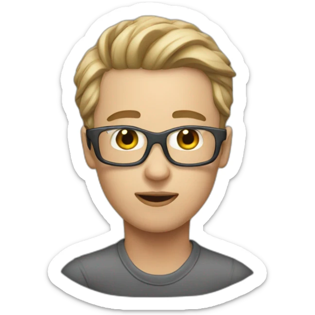 Blind people fall sticker