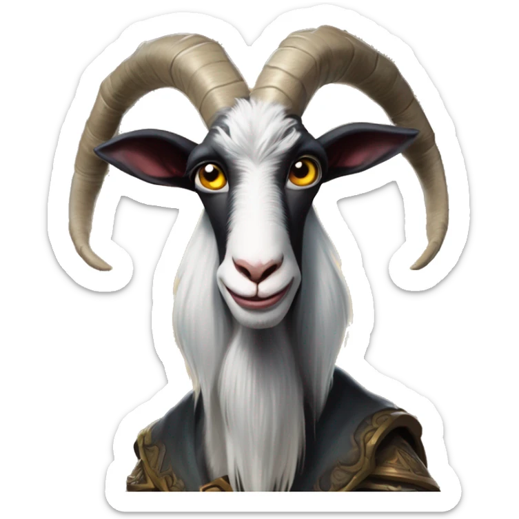 Warcraft GOAT Zlatan in Uncle Scrooge style, oil paint, mysterious eyes, intricate lips, masterpiece pose, odd perspective, beautiful, desirable, logical sticker
