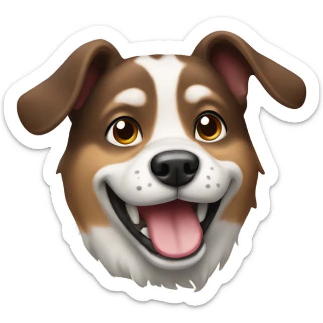 Dog happy  sticker