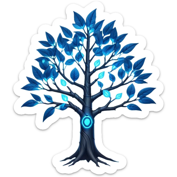 cyberpunk tree sticker