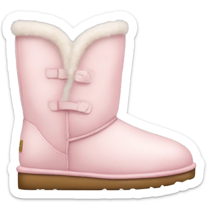 light pink uggs sticker