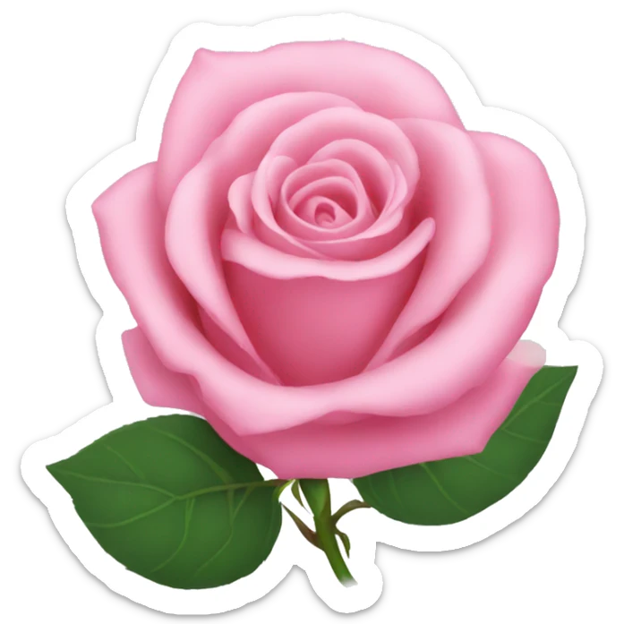Pink rose sticker