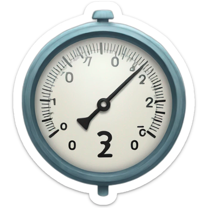 frosty weather thermometer sticker