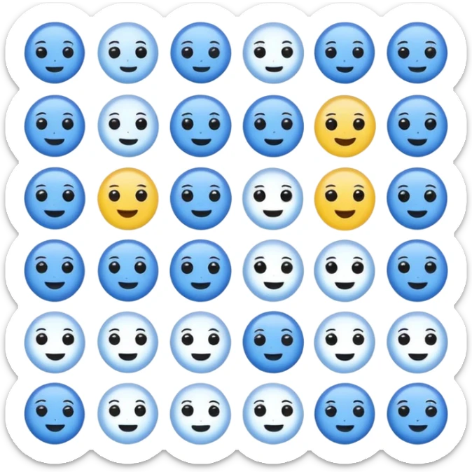 An emoji that represents the K-pop group Seventeen and also symbolizes my personal icon ❄️, along with a Seventeen-related 💙and 🪩🎤💎 I want it to be more attractive  sticker