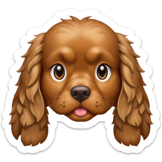 Angry cocker sticker