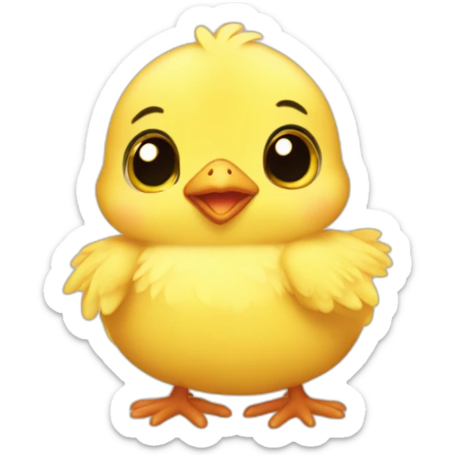 baby chick sticker