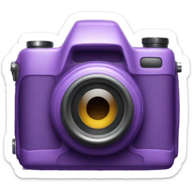 violet camera sticker