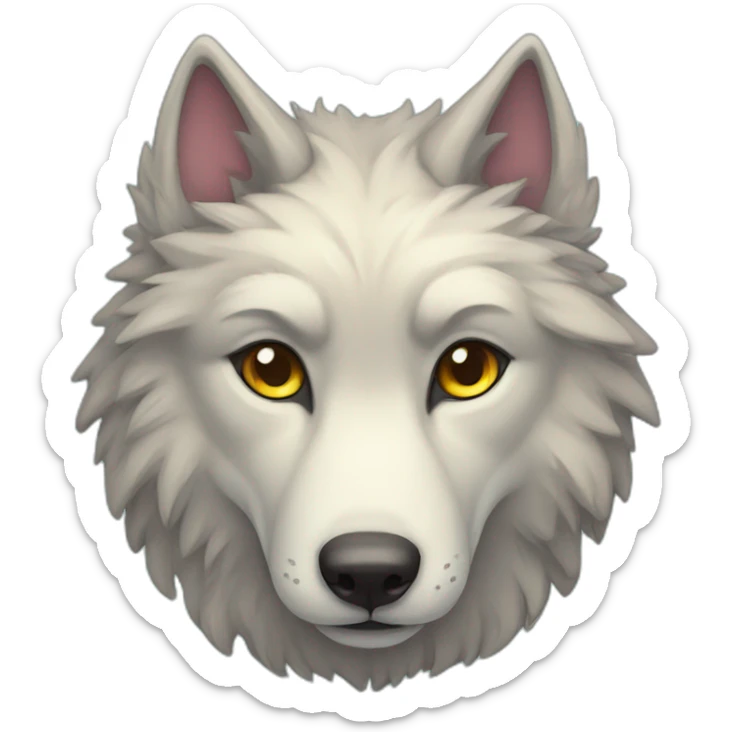 Wolf, dreamy, colorful, cute sticker