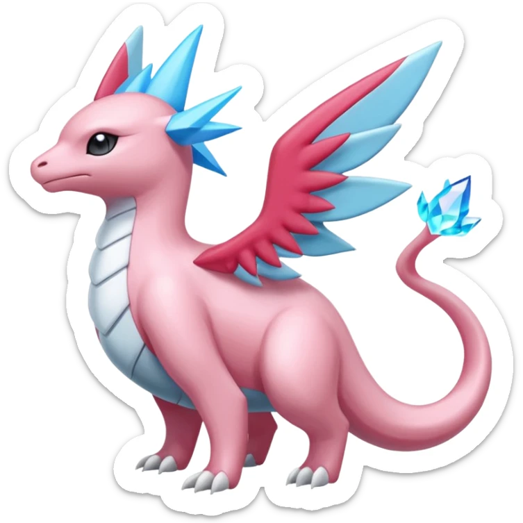 Diancie-Palkia-Amaura-Aurorus-Salamence-aesthetic-fusion sticker