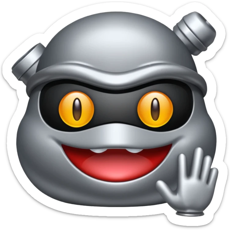 Genera un'emoji che rappresenti insieme una sega e l'indifferenza (intesa come indecisione) sticker