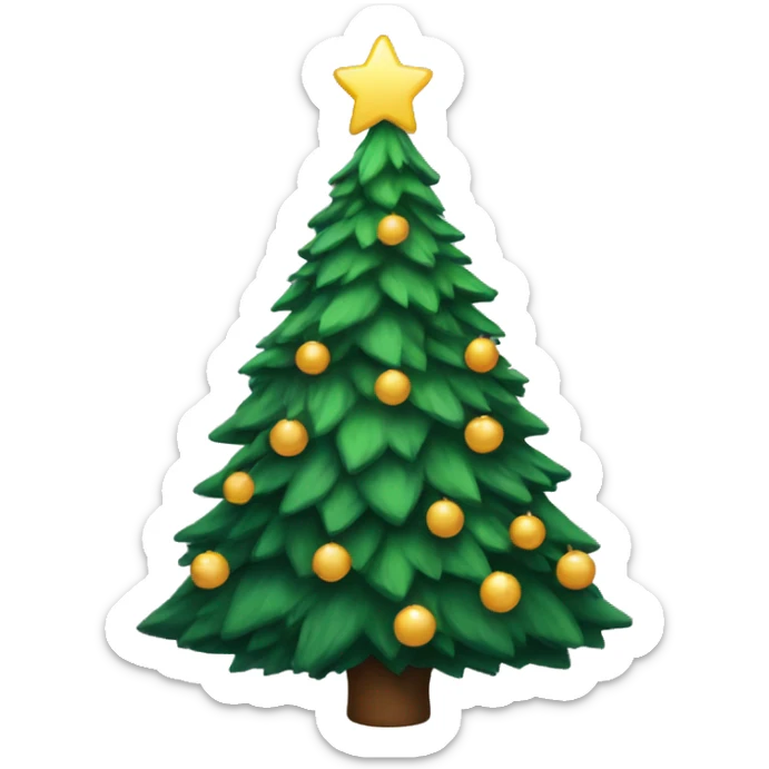 christmas tree sticker